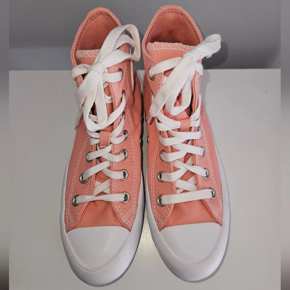 Converse Pink Chuck Taylor All Star Lugged Platform Sneaker - Size 6.5 - Picture 3 of 9